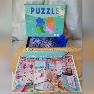 Beach Hut Wooden Puzzles 500 Piece, Jigsaw Puzzle for Adults All Occasion